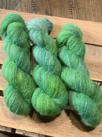 Wolkig Blau Grün - 25040