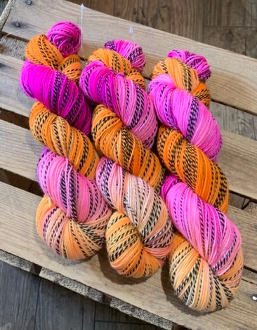 Safari Sock Pink Orange - 25019