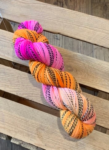 Safari Sock Pink Orange - 25019