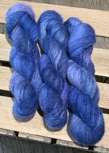 Wolkig Blau dunkler - 25061